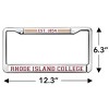 Rhode Island College Full Size Standard License Plate Metal Frame - 4 of 4