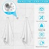 LunaLulinlk 4Pcs Suction Cup Hooks Holds up to 15lbs Suction Hook Reusable Vacuum Cup Hanger Easy to Install Suction Cup Wreath Hook Silver - 4 of 4