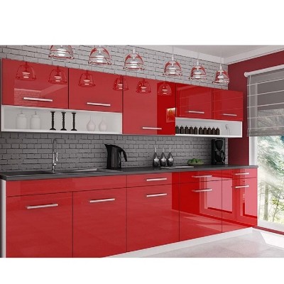 Satin Nickel Smooth Finish Modern Curved Handle Pull - 16 inches