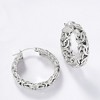 Ross-Simons Sterling Silver Small Byzantine Hoop Earrings - 3 of 4