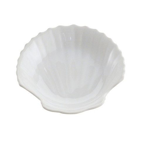 HIC Harold Import Co. White Porcelain 5.5 Inch Shell Dish