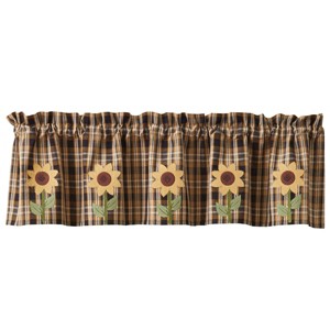 Park Designs Sunflower In Bloom Lined Applique Valance - 1 of 3