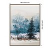 Amanti Art 28"x38" Dusty Blue Trees III by Isabelle Z Framed Canvas Wall Art Print - 4 of 4