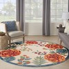 Nourison Aloha Contemporary Floral Border Outdoor Rug - image 3 of 4