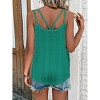 Women's Tank Tops Eyelet Embroidery Textured Cami Tops Spaghetti Strap Tops Scoop Neck Sleeveless Tops Beach Outfits - 2 of 4