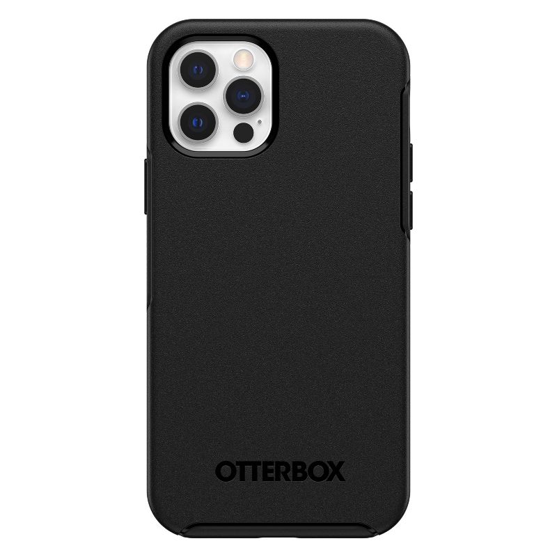 OtterBox Apple iPhone 12/iPhone 12 Pro Symmetry with MagSafe Case &#8211; Black, 1 of 10
