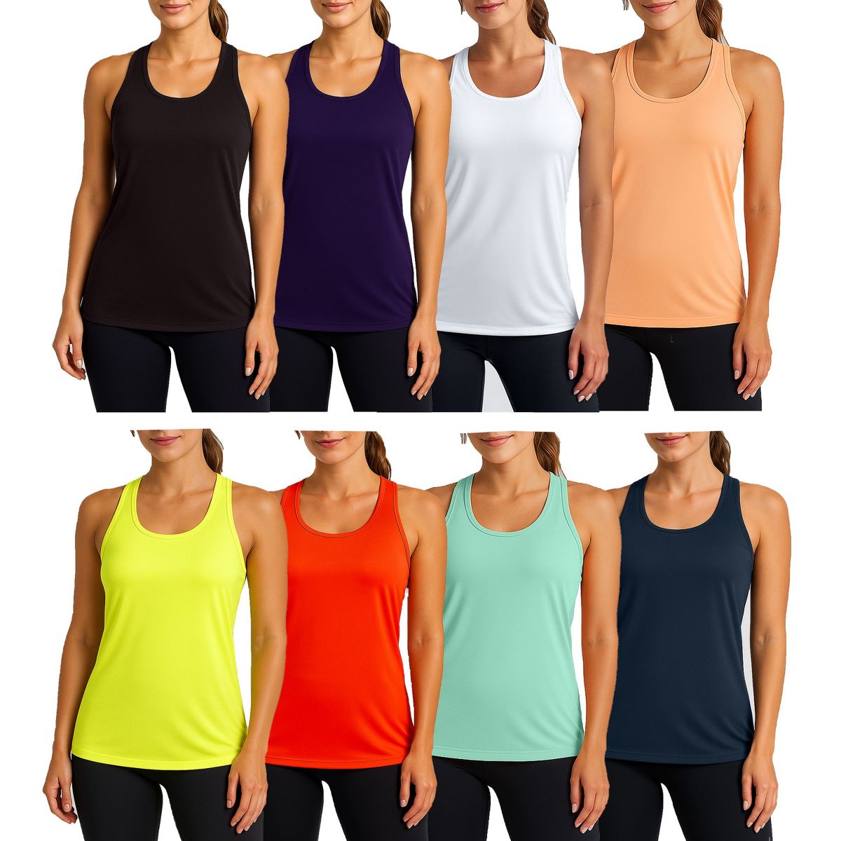 Galaxy By Harvic Women's Moisture Wicking Racerback Tank - thumbnail 7