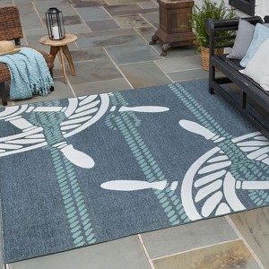 Unique Loom Outdoor Coastal Collection Area Rug - Helm - 1 of 4