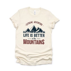 Simply Sage Market Women's Life Is Better In The Mountains Colorful Short Sleeve Graphic Tee - 1 of 4
