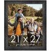 PosterPalooza | 21x27 Wide Barnwood Picture Frame, UV Acrylic, 6 Finishes - Grey, Brown, White, and Black - 2 of 4