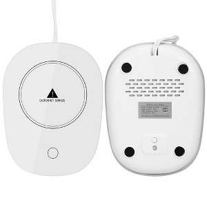 iMountek "Electric Coffee Mug Warmer with Auto Shut Off - Perfect for Tea, Milk, and Beverages at Home or Office!" White - 1 of 4