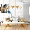 Rennnsan Kiorne 34"W 6-Light Bubble Glass Mid-Century Modern Dimmable Chandelier in Gold - 2 of 4
