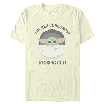Men's Star Wars: The Mandalorian Grogu I'm Just Gonna Keep Looking Cute T-Shirt