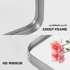 Dovelina Wall Mounted Mirror Rectangle Metal Framed Bathroom Vanity Mirror - 4 of 4