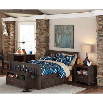 Full Highlands Harper Panel Kids' Bed with Storage Espresso - Hillsdale Furniture