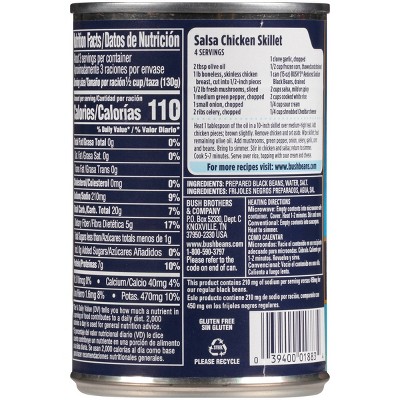 Bush&#39;s Reduced Sodium Black Beans - 15oz