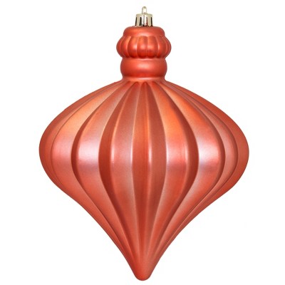 Vickerman 6" Matte Onion Drop Christmas Ornament