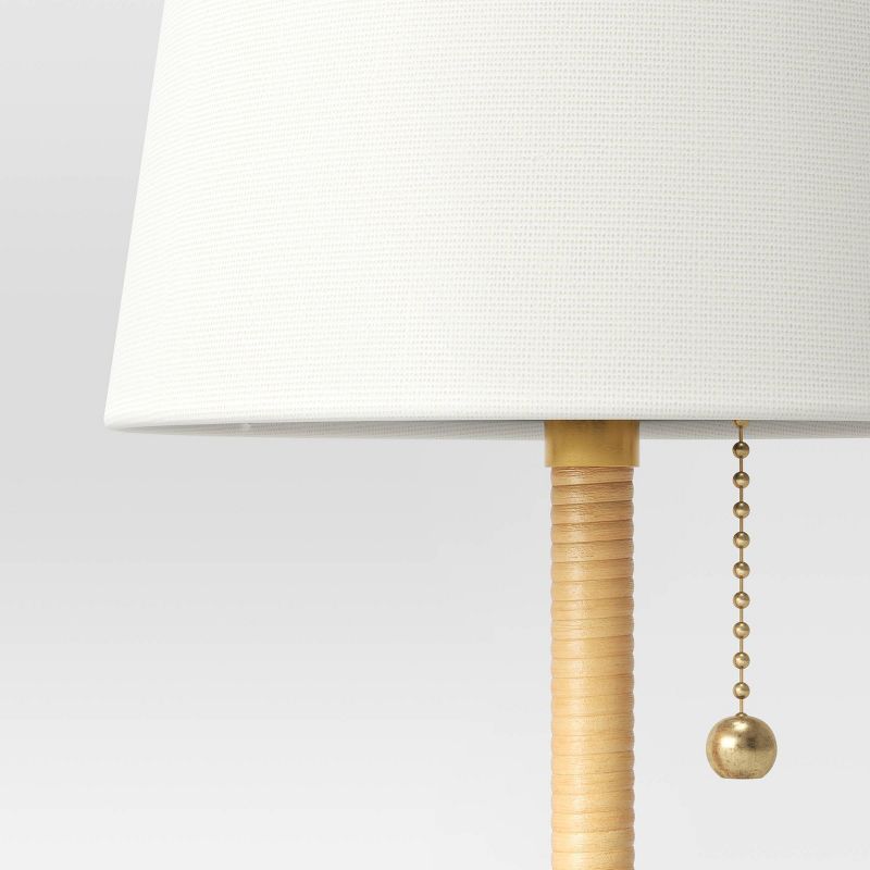 Mini Rattan Wrap Stick Table Lamp Brass - Threshold™, 5 of 12