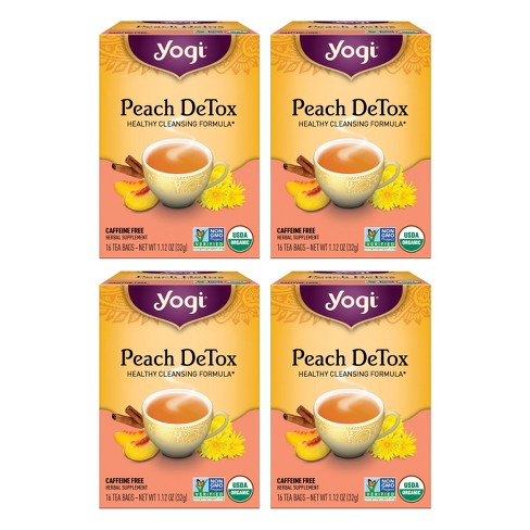 Yogi Tea - Peach DeTox Tea -  64 ct, 4 Pack - image 1 of 4