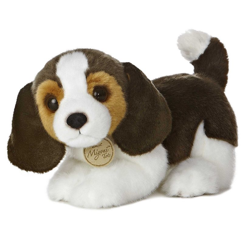 Aurora Miyoni Tots 11" Beagle Puppy Brown Stuffed Animal, 1 of 6
