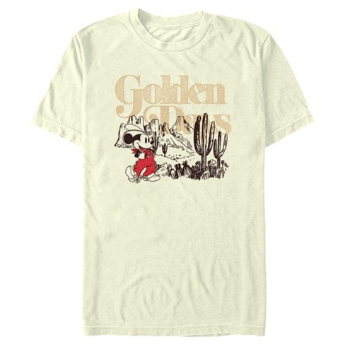 Men's Mickey & Friends Golden Days Cowboy Mouse T-shirt - Beige - X ...