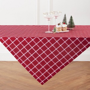 Solino Home Linen Table Throw | Windowpane - 1 of 4
