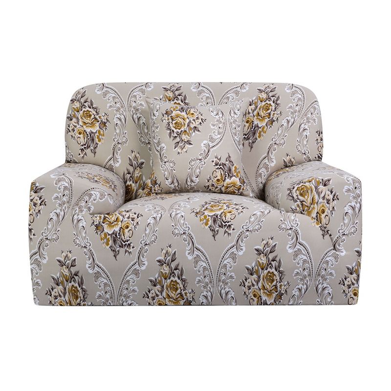 PiccoCasa Stretch Sofa Cover Printed Couch Covers Elastic Universal Sofa Furniture Slipcovers for 1 2 3 4 Cushion Couches, 4 of 5