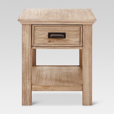 target wood end table