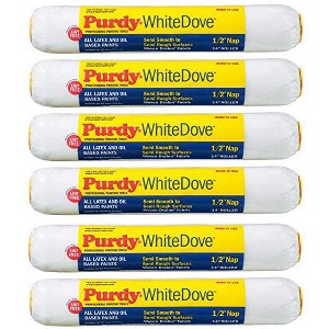 Genuine Purdy 6 Sets of Ultra Finish 3 Multi-Pack 14" x 3/8" Nap Roller Covers 140678142-6PK - 1 of 1