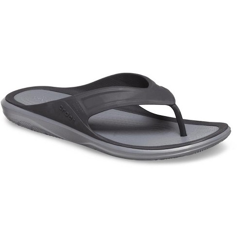 Crocs Men's Swiftwater Wave Flip Flops  Sandals For Men, M7, Black/slate  Grey : Target