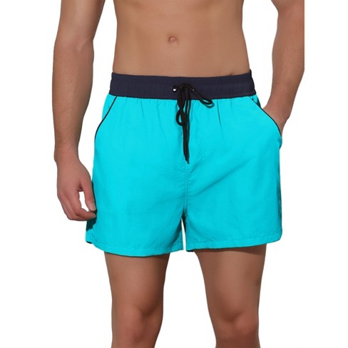 Lars Amadeus Men's Holiday Solid Elastic Waist Side Pockets Beach Shorts - image 1 of 4