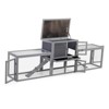 FURNIinspire Pet Crates And Houses Large Three Box Rabbit Hutch For Indoor And Outdoor Ventilate Rabbit Cage Top Wood Frame, Grey, 94.48"*18.89"*31.1" - 4 of 4