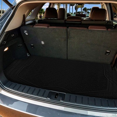 Zone Tech All Weather Rubber Semi Pattern Cargo Liner Trunk Floor Mat