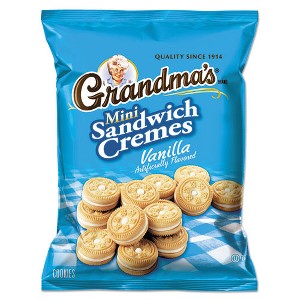 Mini Vanilla Creme Sandwich Cookies, 3.71 oz, 24/Carton Mini Vanilla Creme Sandwich Cookies, 3.71 oz, 24/Carton