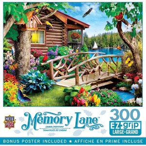 MasterPieces 300 Piece EZ Grip Jigsaw Puzzle - Cabin Crossing - 18"x24" - 1 of 4