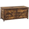 KWPZQEB Storage Chest, Storage Bench with Safety Hinges, Farmhouse Wooden Storage Trunk for Entryway, Bedroom, Living Room, Easy Assembly - 4 of 4
