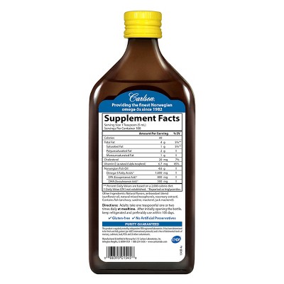 Carlson The Very Finest Fish Oil, 1600 Mg Omega3s, Norwegian, Wild Caught, Sustainably