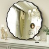 Beautyolove Round Aluminum Alloy Framed Scalloped Wavy Wall Mirror - 2 of 4