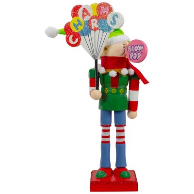 Northlight 11" Tootsie Roll Charms Blow Pop Wooden Christmas Elf Figure