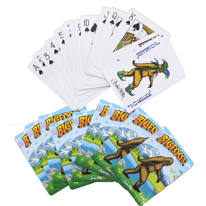 Accoutrements Bigfoot Novelty Playing Cards | 52 Card Deck, 1 of 3