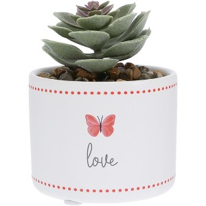 Pavilion Gift Company - Love - 4.5" Artificial Potted Plant - Artificial Plants - 1 of 4