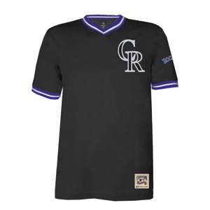 MLB Colorado Rockies Men's TC Poly V-Neck Mesh Jersey : Target