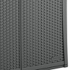 Suncast Lockable Outdoor 2-Door Cabinet Deck Box with Adjustable Shelf for Lawn, Garden, Patio, & Pool Accessory Storage, Cool Gray - 4 of 4