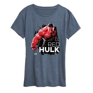 Women's - Marvel - Red Hulk Short Sleeve Graphic T-Shirt - 1 of 4