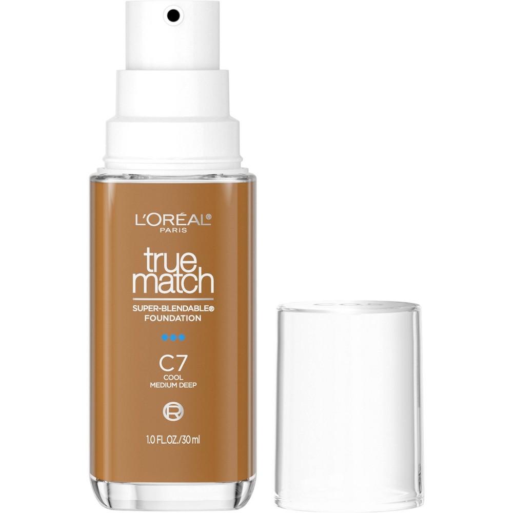 Photos - Other Cosmetics LOreal L'Oreal Paris True Match Super Blendable Foundation - C7 - 1 fl oz 