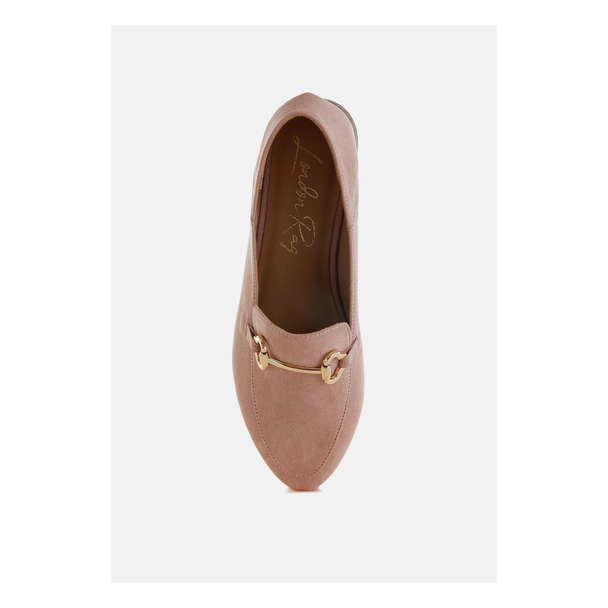 Женские туфли London Rag Womens Noltas Horsebit Embellished Flat Loafers 9 — фото 4
