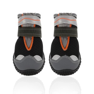 Unique Bargains Breathable Mesh Dog Shoes Dog Boots Paw Protectors 4 Pcs - 1 of 4