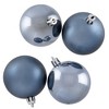 Northlight Shatterproof 2-Finish Christmas Ball Ornaments - 2.5" (60mm) - Denim Blue - 60ct - 4 of 4