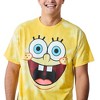 Spongebob Squarepants Big Face Spongebob Men’s Yellow Spiral Wash Crew Neck Short Sleeve T-shirt - image 2 of 2