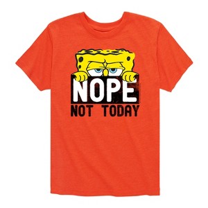 Boys' - SpongeBob SquarePants - Not Today Short Sleeve Graphic T-Shirt - 1 of 4